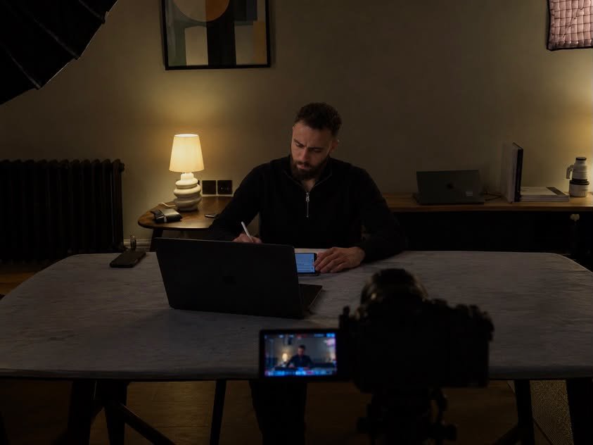 Mohamed Arfaoui, Tunisian entrepreneur, working at his desk